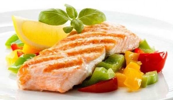Poisson et légumes dans le régime de Dukan